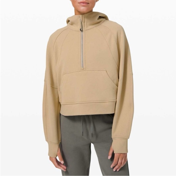 Lululemon scuba half zip cropped hoodie - Picture 1 of 4